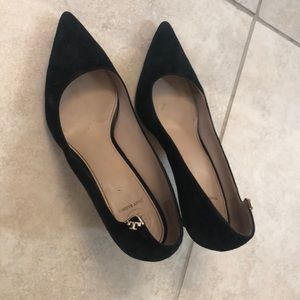 Tory Burch Black Suede Heels